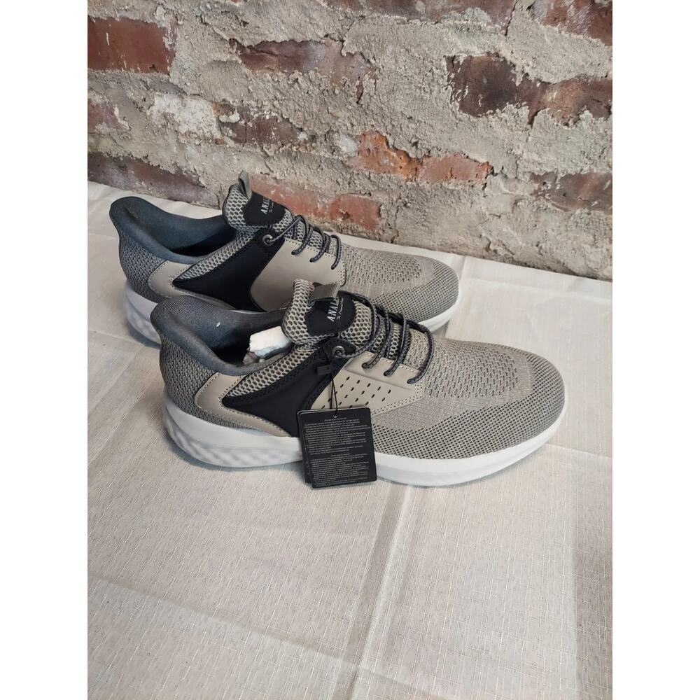 Analeaf Mens Running Shoes Size 11.5 Gray Walking Athletic Casual Sneakers